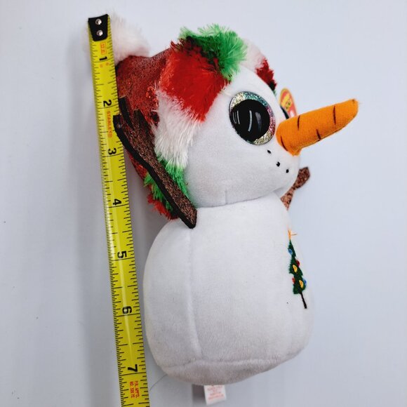 Fitz and Floyd Snowman Gift Gallery Plate & Mug & Frosty Towel & Ty Beanie Boo - Picture 12 of 16